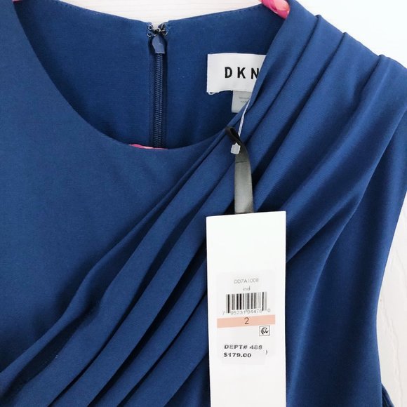 NWT Draped Sleeveless Midi Dress by DKNY - Picture 6 of 6